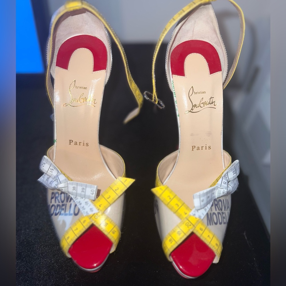 Christian Louboutin Tape Measure Heels